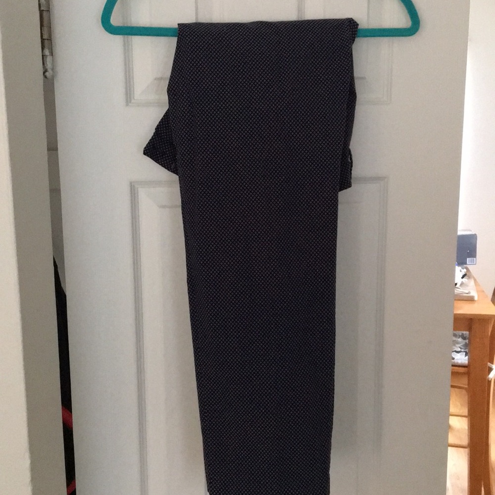 Navy crop dress pants